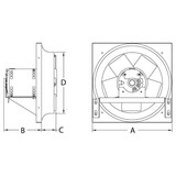 Dayton Exhaust Fan,8In Bl,Alum,115V 10D952