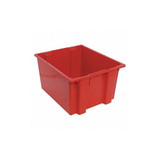 Quantum Storage Systems Stk and Nest Ctr,Red,Solid,Polypropylene SNT230RD