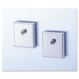 Universal® Cubicle Accessory Mounting Magnets, Silver, 2/Set UNV08172