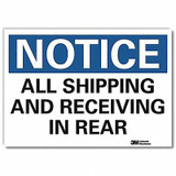 Lyle Notice Sign,10 in x 14 in,Rflct Sheeting U5-1055-RD_14X10
