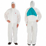 3m Hooded Coveralls,L,White,SMMMS 4520-L