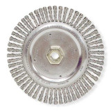 Weiler Twist Wire Wheel Brush,Threaded Arbor 94103