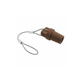 Hubbell Single Pole Connector Cover,Male,Brown HBLMCAPBN