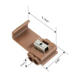 3m InsulDsplConn,Brown,Run Tap,PP,PK100 567 BOX