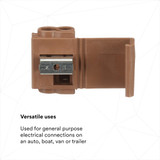3m InsulDsplConn,Brown,Run Tap,PP,PK100 567 BOX