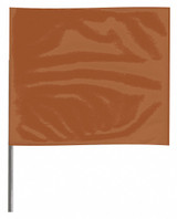 Sim Supply Marking Flag, 30", Brown,PVC,PK100  2330BRN-200
