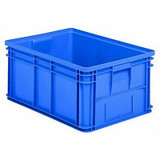 Ssi Schaefer Straight Wall Container,Blue,Solid,HDPE  1461.261912BL1