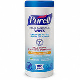 Purell Sanitizer Wipes,Canister,5-3/4 x 7",PK12 9111-12