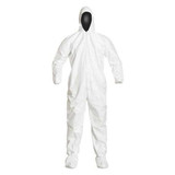 Dupont Coveralls,2XL,Wht,Tyvek IsoClean,PK25 IC105SWH2X00250C