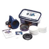 Sundstrom Safety Half Mask Respirator Kit,M/L,Blue H05-5421M