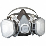 3m Half Mask Respirator Kit,L,Gray 53P71