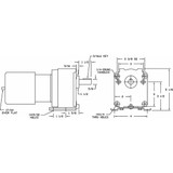 Dayton AC Gearmotor,TEFC,4.1RPM,115V AC 3M326