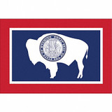 Nylglo Wyoming State Flag,3x5 Ft 146160