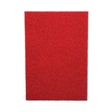 Boardwalk® Buffing Floor Pads, 28 x 14, Red, 10/Carton 7100115839