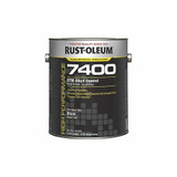 Rust-Oleum 7400 Alkyd Enamel,Flat Black,1 gal. 412402