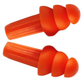 H20 Reusable Earplugs, TPE, Orange, Uncorded