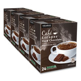 Café Escapes® Dark Chocolate Hot Cocoa K-Cups, 24/box, 4 Box/carton 6802CT