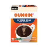 Dunkin Donuts® K-Cup Pods, Espresso, 22-Box 5000367616 USS-GMT1283