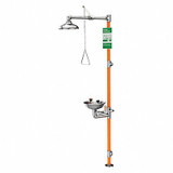 Guardian Equipment Shower with Eye Wash,SS Pipe G1991-316