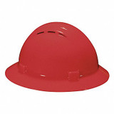 Erb Safety Hard Hat,Type 1, Class C,Ratchet,Red 19434