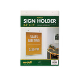 NuDell™ Acrylic Sign Holder, Vertical, 8.5 x 11, Clear NUD38011