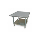 Sim Supply Fixed Work Table,SS,30" W,30" D  2KRE4