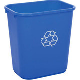 Global Industrial Deskside Recycling Wastebasket 7 Gallon Blue