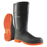 Dunlop Rubber Boot,Men's,14,Knee,Black,PR 8798200