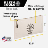 Klein Single-Pocket Zippered Tool Pouch