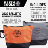 Klein 1-Pocket 8-1-2 In. & 9 In. Stand-Up Zipper Tool Bag (2-Pack) 55470 379949