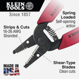 Klein 6 In. 16 AWG to 26 AWG Stranded Wire Stripper 11046 317845