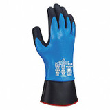 Showa Coated Gloves,Black/Blue,M,PR S-TEX377SCM-07