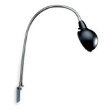 Lumapro Task Light,Gooseneck,60 W,Black/Silver 2RPJ3