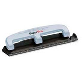 PaperPro 3-Hole Punch 12 Sheet Capacity Black/Gray