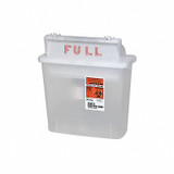 Covidien Sharps Container,1-1/4 Gal.,Clear,PK5 SSSS100506