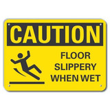 Lyle Caution Sign,10 inx14 in,Plastic LCU3-0137-NP_14x10