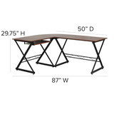 Flash Furniture Office Desk,29 3-4 in H,Wood Grain NAN-WK-109-GG