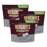 Hershey®\\'s Nuggets Share Pack, Milk Chocolate, 10.2 oz Bag, 3/Pack 1870