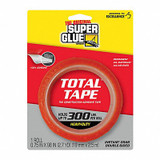 Super Glue Double Sided Tape,2 3/4 yd L,3/4" W 90017