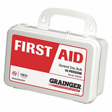 Sim Supply First Aid Kit w/House,50pcs,2 3/8x4",WHT  59293