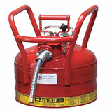 Justrite Type II DOT Safety Can,16-1/2 In. H,Red 7325130