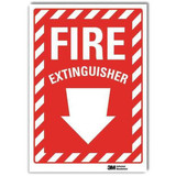 Lyle Fire Extinguisher Sign,10x7in,Rflctive U1-1010-RD_7X10