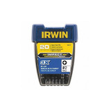 Irwin Insert Bit,Stl,SAE,Metric,#2,1/4",PK20 IWAF31PH220