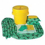 Brady Spc Absorbents Spill Kit, Chem/Hazmat, Yellow SKH-20