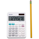 Sharp Desktop Calculator,3.38" W,1" H EL-310WB