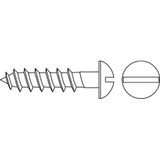 Sim Supply Rd Hd Wood Scrw,Zinc,#2,1/4"L,PK100  WSRI0-200250-100P