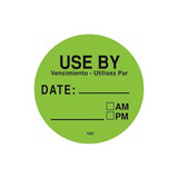 Daymark Use By Label,Green,PK500 112433