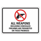 Lyle Security Sign,10x14in,Rflctive Sheeting LCU1-0105-RD_14x10