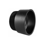 Manufacturer Varies Male Adapter, 3 in, Schedule 40, Black 1WJD4