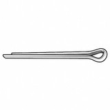 Sim Supply Cotter Pin,3/16 in dia,2 3/4 in L,PK50  WWG-CPS-039
